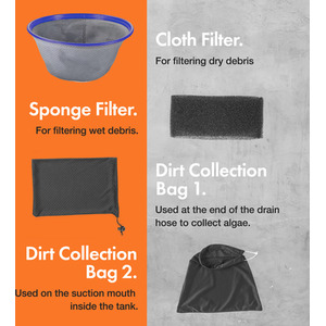 Wet Dry Pond Vacuum Cleaner - Black by VonHaus