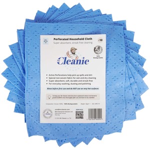 Perforated Super Absorbent Household Cloth in Blue ( 10 pack ) - Blue by Mr Cleanie