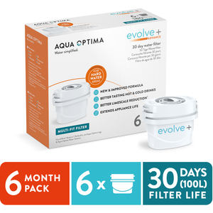 Evolve Advance Water Filter Cartridges - White / 6 pack by Aqua Optima