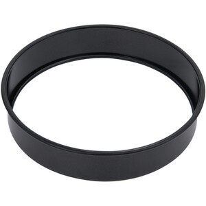 Mercury Quartz 8 Inch Loose Base Shallow Cake Tin - Black by Kitchen Master