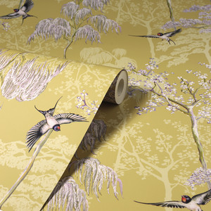 Arthouse Japanese Garden Wallpaper - Ochre by Arthouse
