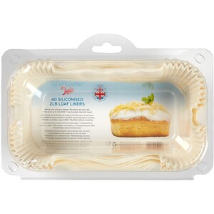 Pack of 40 Siliconised Loaf Liners - White by Tala