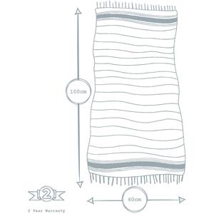 Turkish Cotton Hand Towels - 100 x 60cm - Pink - Pack of 2 - Pink by Nicola Spring