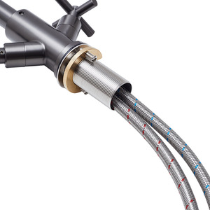 Stainless Steel Dual Handle Kitchen Tap by Livingandhome