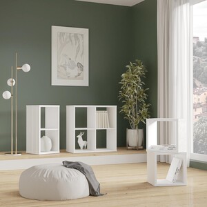 Mauro 1-Shelf Unit - Gloss White by Furniture To Go