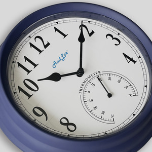 Pololio Wall Clock with Thermometer by Audlee