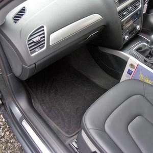 Audi A4 B8 2008-2015 Tailored Carpet Car Mats in Black Floor Set - Black by Actiasmat