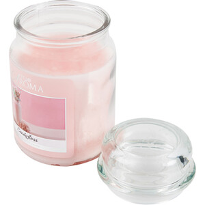 True Aroma Large Mason Jar Candle - Candyfloss Clouds by True Aroma