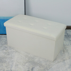 Seville Brushed Velvet Trunk - Cream