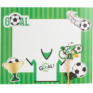 Pack of 10 Photo Booth Frame with Props - Multicolour