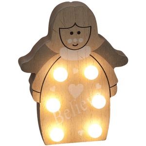 Wooden Angel - Light Brown/neutral by SnowTime