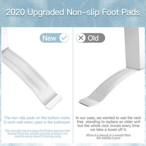 2-in-1 Electric Towel Warmer with 6 Bars - Silver by GAINOOM