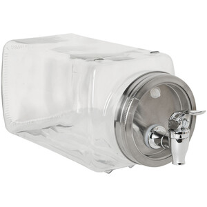 Glass Refrigerator Beverage Dispenser - Clear