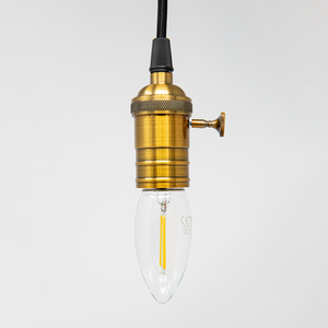 Antik Vintage Pendant Fitting - Antique Golf Effect by TIMELED