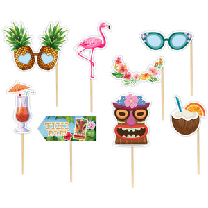 Pack of 8 Tropical Photo Props
