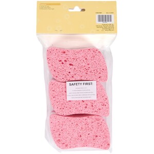 Pack of 3 Cellulose Triple Layer Sponges - Pink