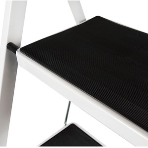 Step Ladder With Anti-Slip Mat - White / 47cm / 127cm by Vida Designs