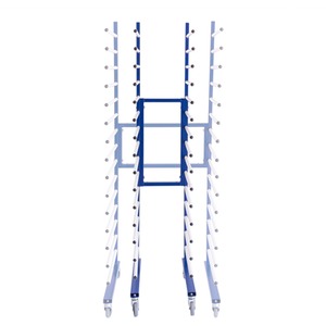 T-Mech Spray Drying Rack Trolley - Blue by T mech