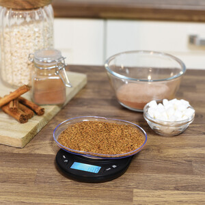 Stainless Steel Scale with Bowl 500g - Black by My Home