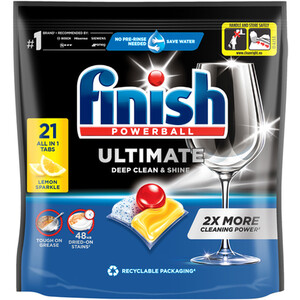 Finish Ultimate All in One Dishwasher Tablets - 21 by Finish