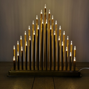 Premier 33 LED Christmas Candle bridge - Gold by Samuel Alexander