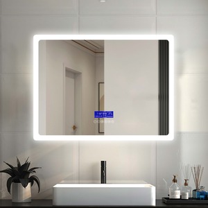 LED Bathroom Mirror with Blutooth Touch and Touch Switch - White by AicaBathroom