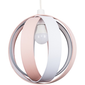 Pink Modern Fabric Globe Ceiling Pendant Light Shade - Pink by ValueLights