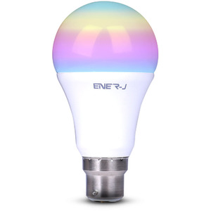 Smart Wi-Fi GLS LED Lamp B22, 9W, RGBWWW, Dimmable - Neutral by EnerJ Smart