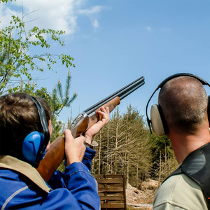 Clay Pigeon Shooting for Two with 100 Clays Gift Experience - Red by Find Me A Gift