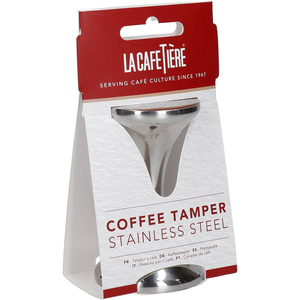 La Cafetire Doubled-Sided Metal Coffee Tamper - Silver by LA CAFETIERE
