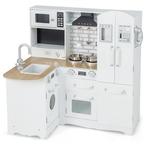 Kids Corner Kitchen Playset - White by Costway