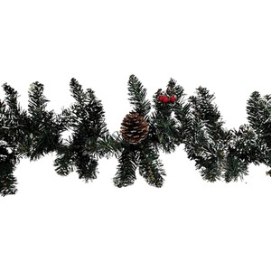 Christmas Garland with Pine Cones and Berries - Green by Samuel Alexander