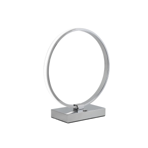 Circular LED Touch Lamp - Silver
