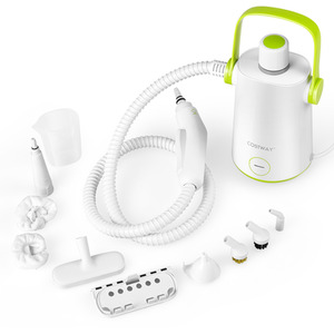 Costway 3 Bar 1000W Portable Pressurized Steamer - White by Costway