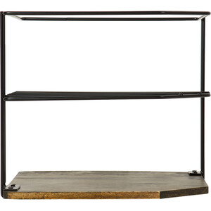 Malmo Corner Plate Stand - Black