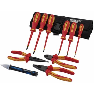 Draper XP1000 10PC Elec Toolkit - Red/Yellow by Draper