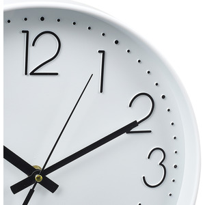 12-Inch Modern Wall Clock with Arabic Numerals - Grey by Livingandhome