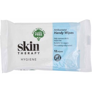 Skin Therapy Antibacterial Handy Wipes - White