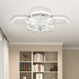 Geometric Ceiling LED Fan Light by komore