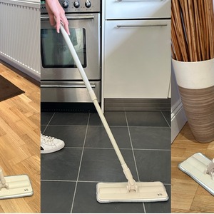 Greener Cleaner Telescopic Handle Microfibre Mop Cream - Cream by Greener Cleaner