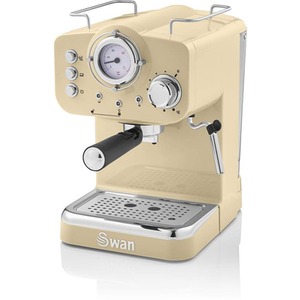 Retro Pump Espresso Coffee Machine - Retro Cream by Swan