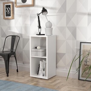 Mauro 1-Shelf Unit - Matt White by Furniture To Go