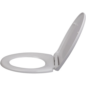 Soft Close O Shape Toilet Seat - White by lifeideas