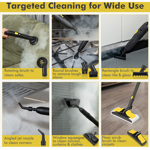 Costway 2000W Rolling Cleaning Machine Multipurpose Steam Cleaner - Yellow by Costway