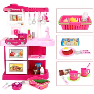 Kitchen Play Set with Lights and Sound by deAO