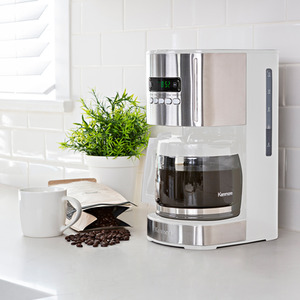 Kenmore 1.8L Digital Drip Coffee Machine - White by Koolatron
