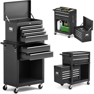 6-Drawer Rolling Tool Chest Tool Storage Cabinet by Costway