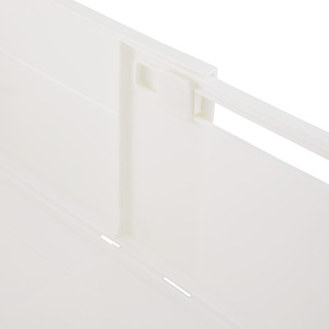 2PCS Expandable Collapsible Plastic Storage Box for Clothes - White by Livingandhome