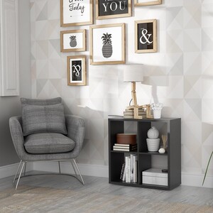 Mauro 2x2 Shelving Unit - Black