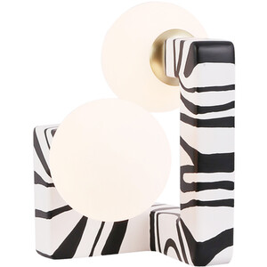 Kaya Table Lamp - White and Black